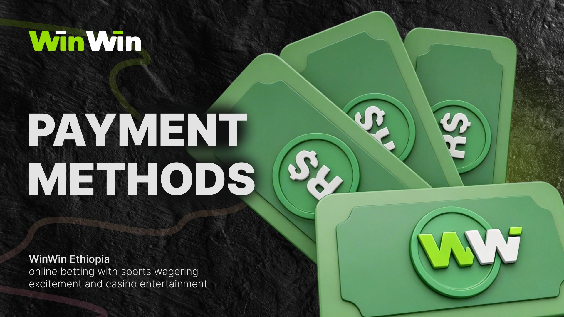 Winwin Ethiopia is an Android iOS mobile platform for sports betting, including football, basketball, tennis, and cricket games. General information about deposit methods is available at online casinos.