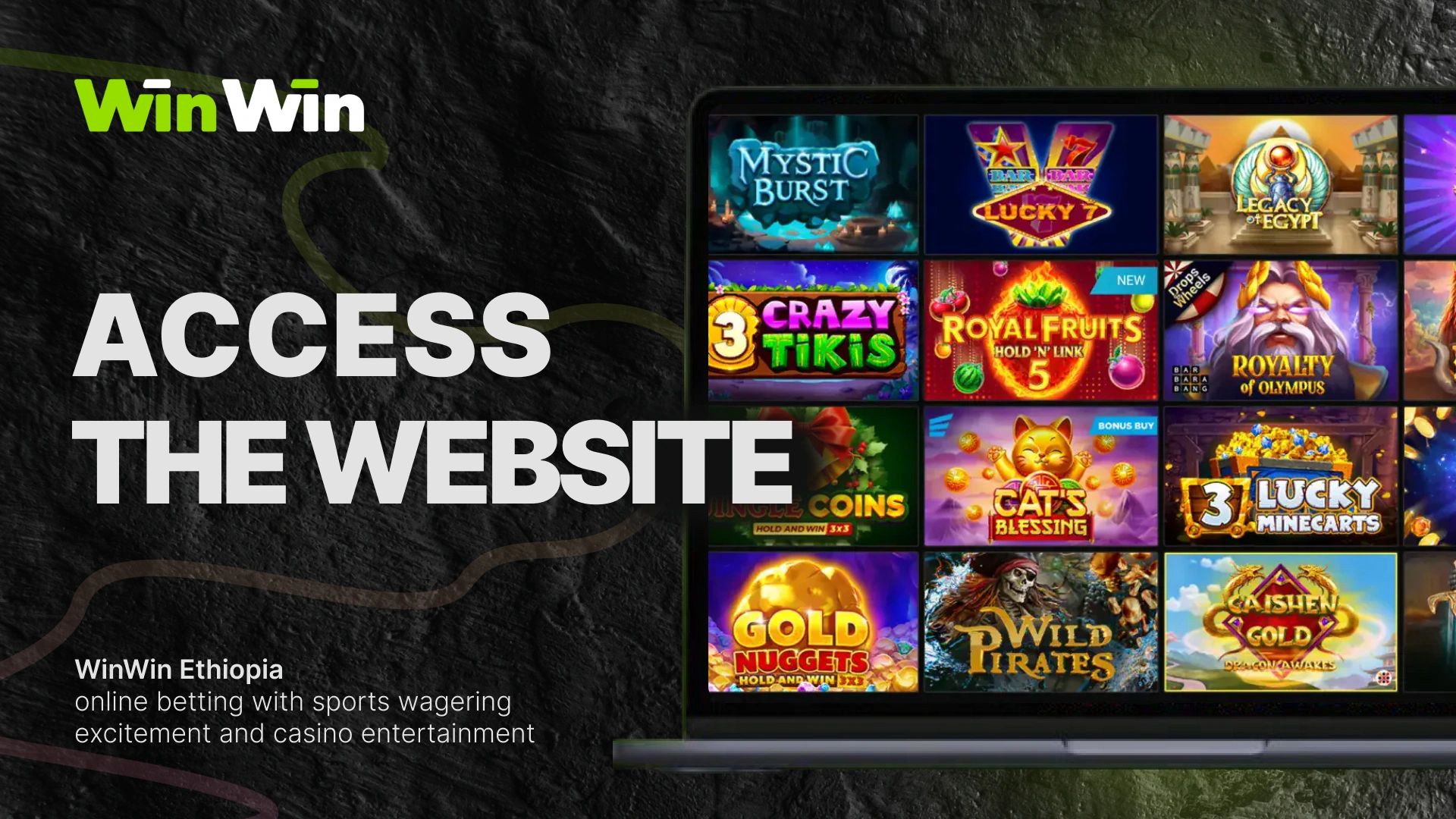 Winwin Ethiopia, a sports betting platform for football, basketball, tennis, cricket, and online casino games, provides general information about registration methods on the platform.